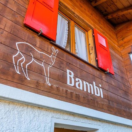 Chalet Bambi "Marchenhaft" Apartment Grachen Exterior photo
